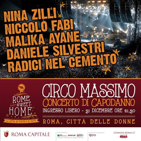Capodanno a Roma: la capitale saluta il 2013 da Circo Massimo con Niccolò Fabi, Daniele Silvestri e Nina Zilli