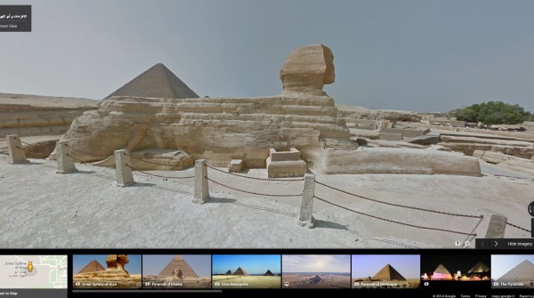Tour tra le meraviglie dell'antico Egitto con Street View di Google Maps